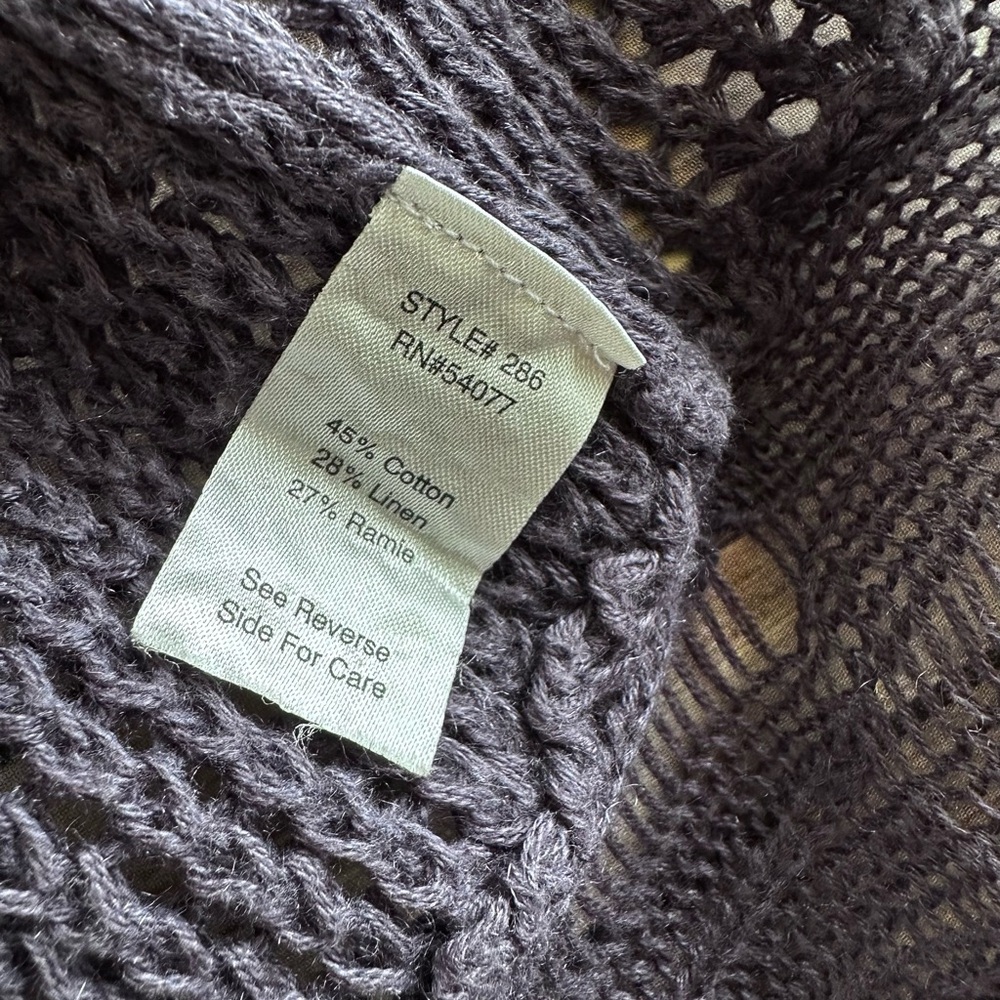 CAbi Short Sleeve Open Front Cardigan Sweater Style 286 Size Small - Picture 4 of 6